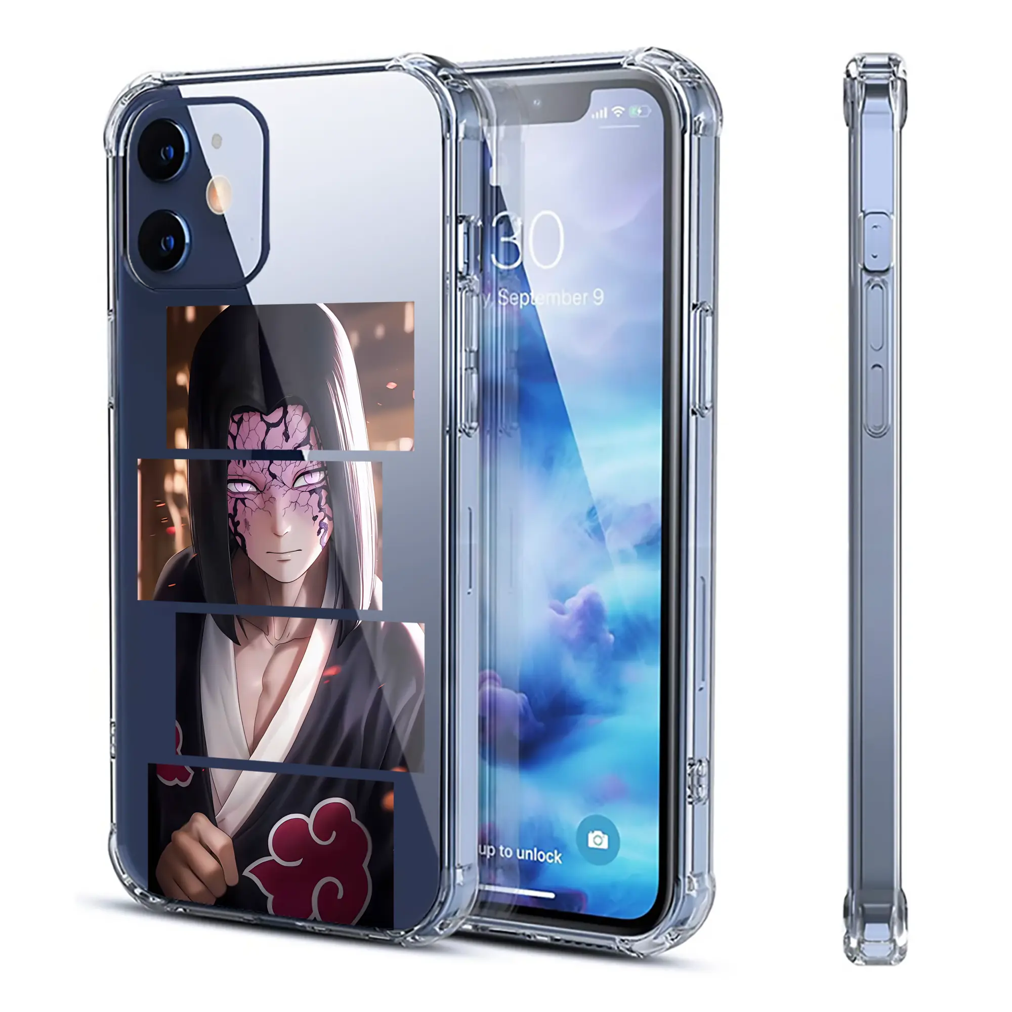 鬼滅の刃 グッズ,産屋敷 耀哉 - IPhone 12シリーズ対応 ・ 透明スマホケース ・ クリアソフトケース ・ TPU素材 ・ 耐衝撃 ・ 高密着 ・ 防汚 防指紋 ・ 簡単着脱